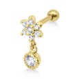 Flower CZ Stone Helix Ear Piercing TIP-2420